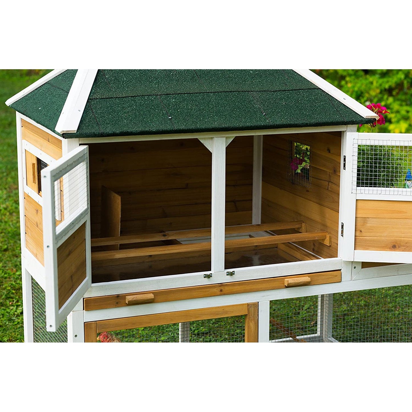 Chicken Coop with Herb Planter