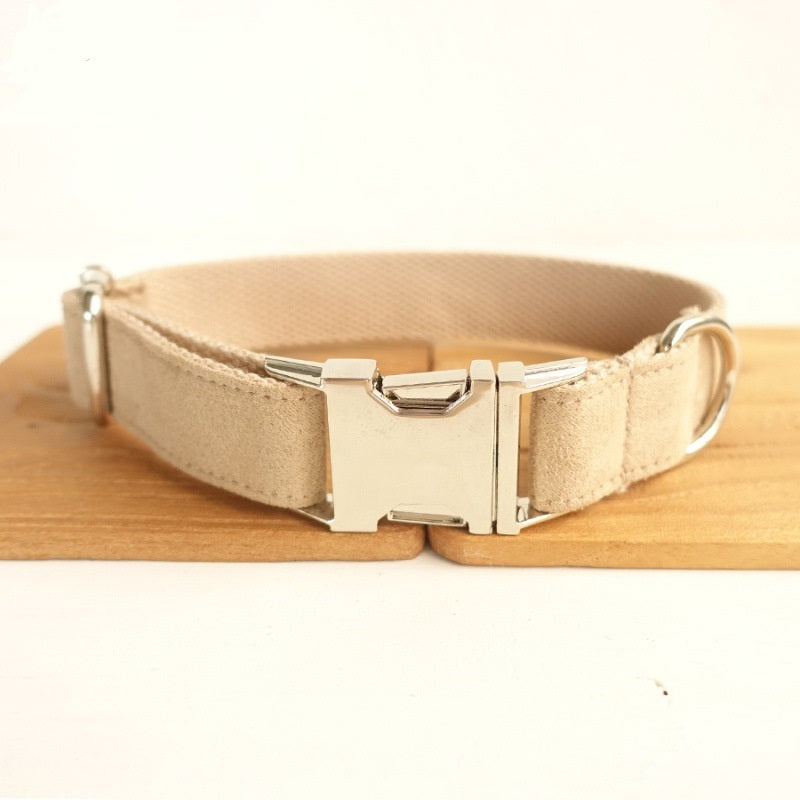 Dog Bow Tie Collar and Leash (Nude)