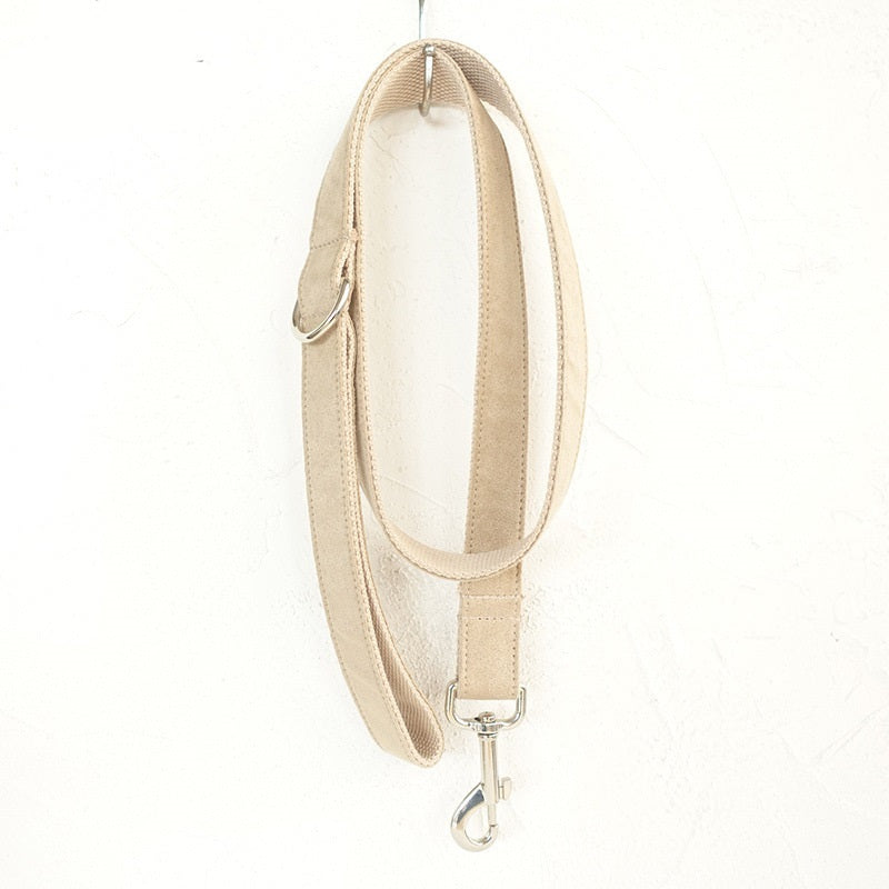 Dog Bow Tie Collar and Leash (Nude)