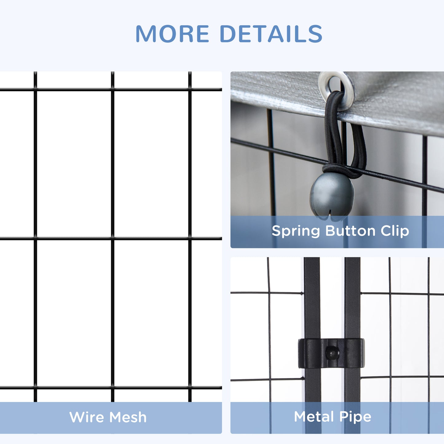 Dog Playpen with Lockable Door and Waterproof Canopy