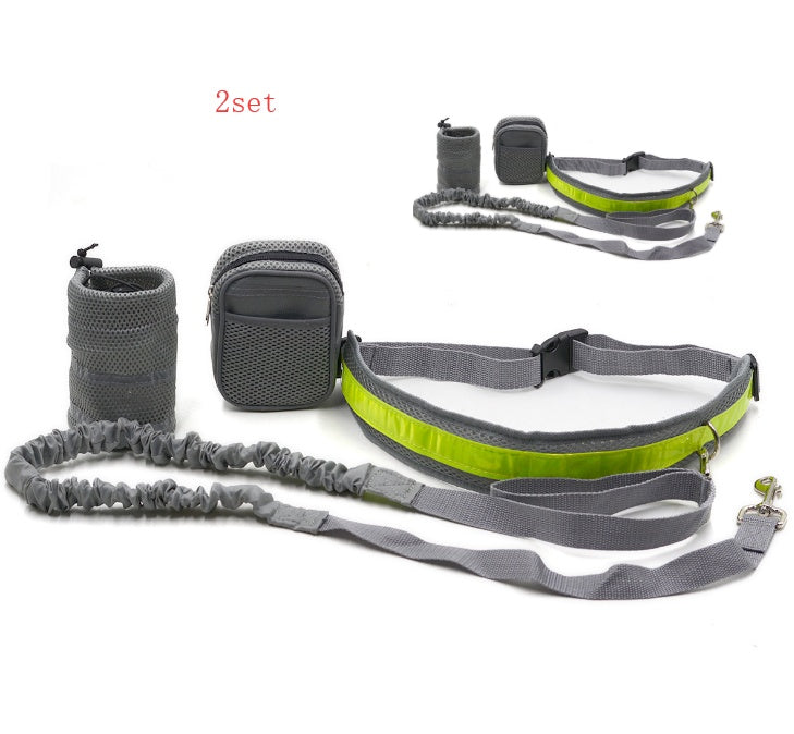 Adjustable Hands-Free Dog Leash for Active Pet Owners